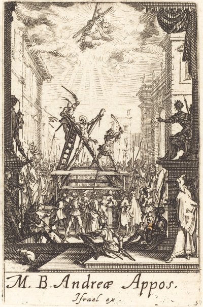 Pyhän Andreaksen marttyyrikuolema tekijältä Jacques Callot