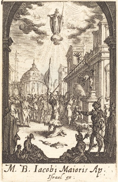 Pyhän James Majorin marttyyrikuolema, n. 16341635. tekijältä Jacques Callot