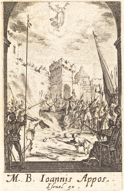 Pyhän evankelista Johannes marttyyrikuolema tekijältä Jacques Callot
