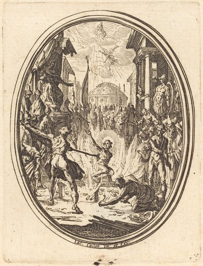 Pyhän Laurentiuksen marttyyrikuolema tekijältä Jacques Callot