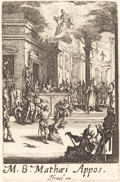 Pyhän Matteuksen marttyyrikuolema tekijältä Jacques Callot
