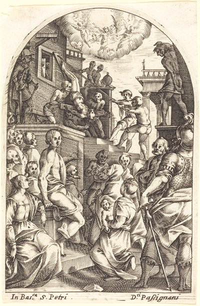 Pyhän Pietarin marttyyrikuolema tekijältä Jacques Callot