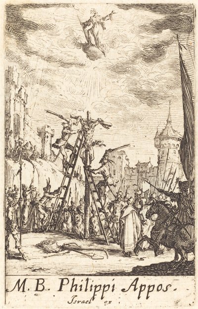 Pyhän Filippoksen marttyyrikuolema tekijältä Jacques Callot