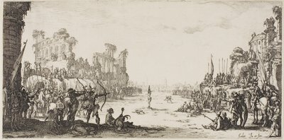 Pyhän Sebastianin marttyyrius tekijältä Jacques Callot