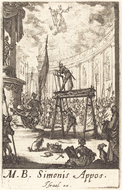 Pyhän Simonin marttyyrikuolema tekijältä Jacques Callot