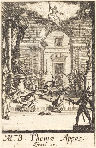 Pyhän Tuomaan marttyyrikuolema tekijältä Jacques Callot