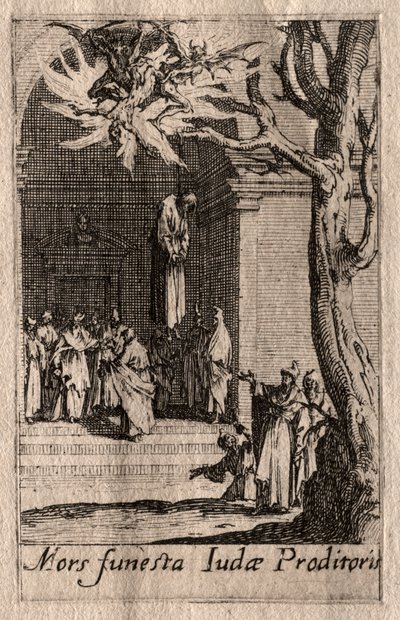 Apostolien marttyyrikuolema: Juudaksen kuolema tekijältä Jacques Callot