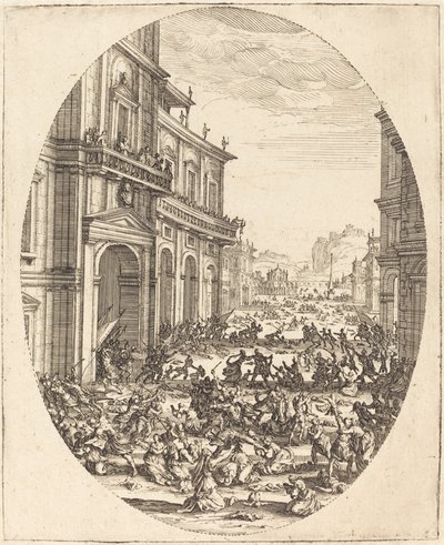 Viattomien verilöyly, n. 1622. tekijältä Jacques Callot