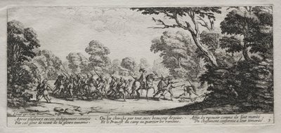 Sodan kurjuudet: Pahantekijöiden pidätys tekijältä Jacques Callot
