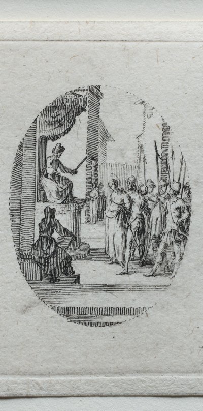 Passion mysteerit: Kristus Pilatuksen edessä tekijältä Jacques Callot