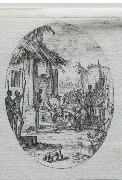 Passion mysteerit: Kuninkaiden palvonta. tekijältä Jacques Callot
