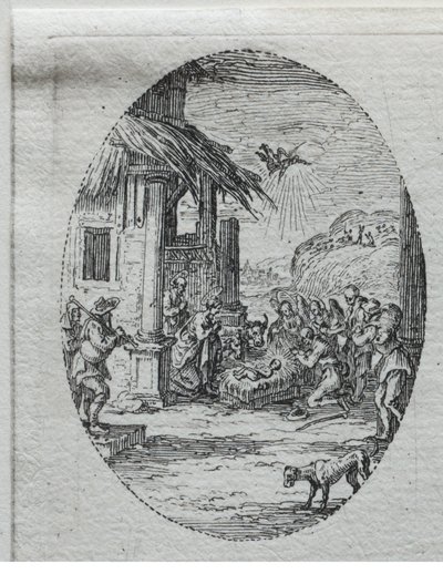 Passion mysteerit: Paimenten palvonta. tekijältä Jacques Callot