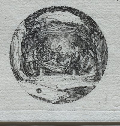 Passion mysteerit: Hautaus. tekijältä Jacques Callot