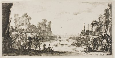 Nuolten koettelemus (Saint Sebastian) tekijältä Jacques Callot