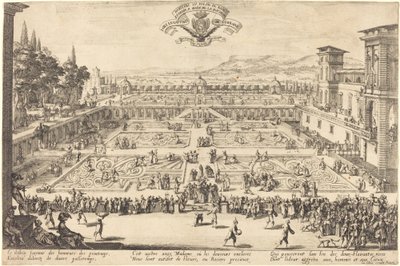 Palace Gardens Nancyssa tekijältä Jacques Callot
