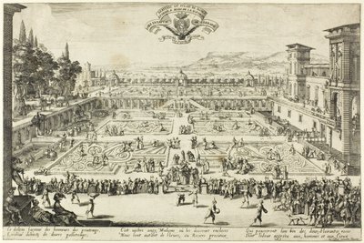 Palace Gardens Nancyssa tekijältä Jacques Callot