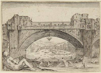 Ponte Vecchio, Firenze tekijältä Jacques Callot