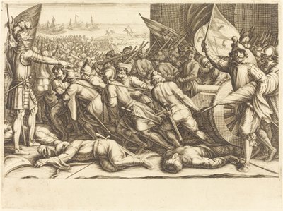 Turkkilaisten paluu, n. 1614. tekijältä Jacques Callot