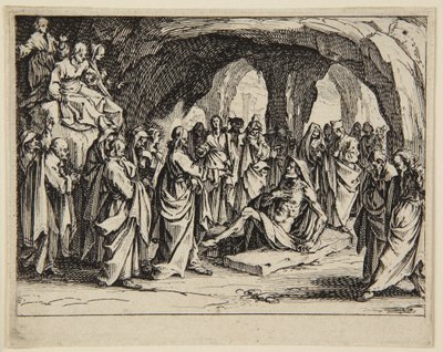 Lasaruksen herättäminen kuolleista tekijältä Jacques Callot
