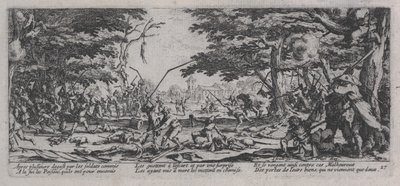 Talonpoikien kosto (La Revanche des paysons), Sodan kurjuudesta tekijältä Jacques Callot