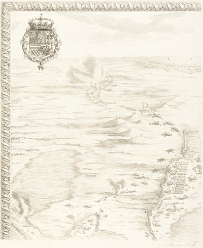 Bredan piiritys [levy 1/6] tekijältä Jacques Callot