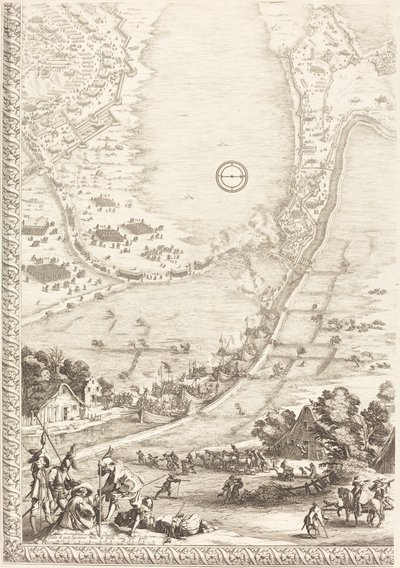 Bredan piiritys [levy 4/6] tekijältä Jacques Callot