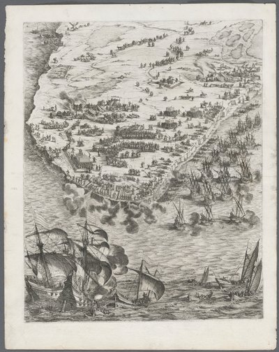 La Rochellen piiritys: levy 10 tekijältä Jacques Callot