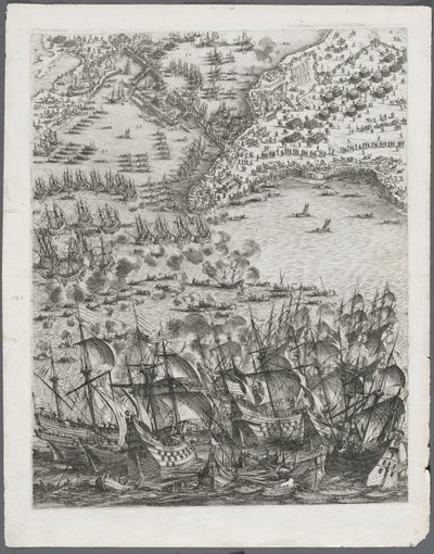 La Rochellen piiritys: Levy 11 tekijältä Jacques Callot