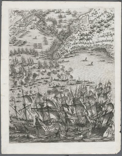 La Rochellen piiritys: levy 11, 1628-1630. tekijältä Jacques Callot