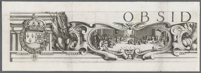 La Rochellen piiritys: laatta 1 tekijältä Jacques Callot