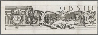 La Rochellen piiritys: levy 1, 1628-1630. tekijältä Jacques Callot