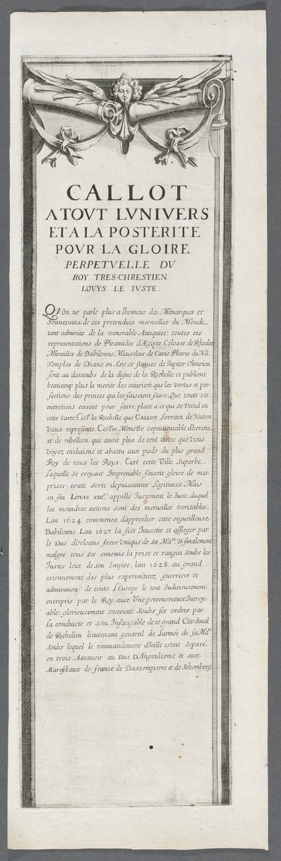 La Rochellen piiritys: levy 4, 1628-1630. tekijältä Jacques Callot