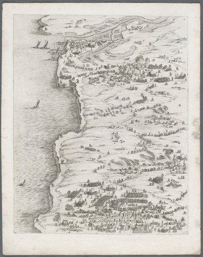 La Rochellen piiritys: levy 5, 1628-1630. tekijältä Jacques Callot