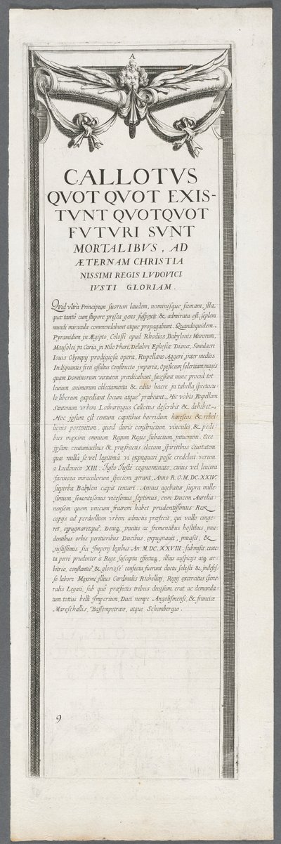 La Rochellen piiritys: levy 8, 1628-1630. tekijältä Jacques Callot