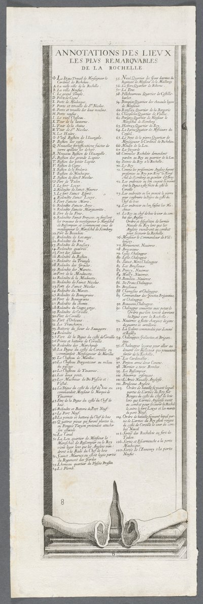 La Rochellen piiritys: levy 9, 1628-1630. tekijältä Jacques Callot