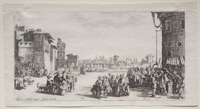 Orjamarkkinat, 1629. tekijältä Jacques Callot