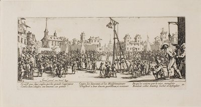 The Strappado, levy kymmenen The Miseries of Warista tekijältä Jacques Callot