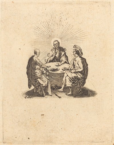 Illallinen Emmauksessa tekijältä Jacques Callot