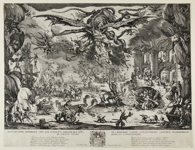 Pyhän Antoniuksen kiusaus tekijältä Jacques Callot
