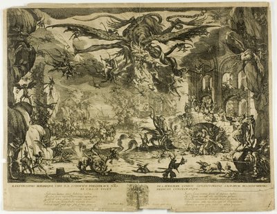 Pyhän Antoniuksen kiusaus tekijältä Jacques Callot