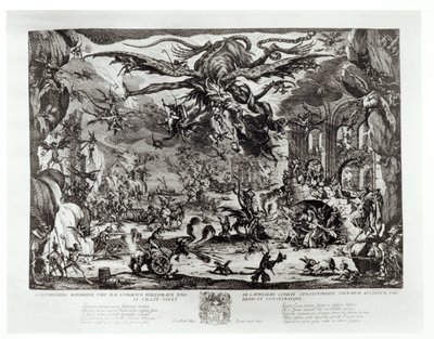 Pyhän Antoniuksen kiusaus, 1600-luku tekijältä Jacques Callot