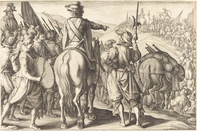Joukot maaliskuussa, n. 1614. tekijältä Jacques Callot
