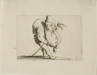 Epätasainen kepillä, Varie Figure Gobbilta tekijältä Jacques Callot