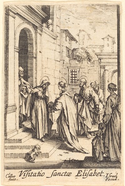 Vierailu vuonna 1630 tai sen jälkeen. tekijältä Jacques Callot
