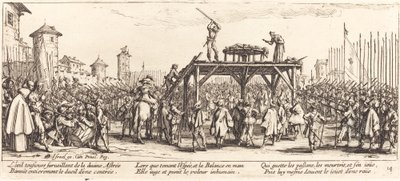 Pyörä, c. 1633. tekijältä Jacques Callot