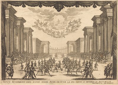 Kolmas Intermezzo, 1617. tekijältä Jacques Callot