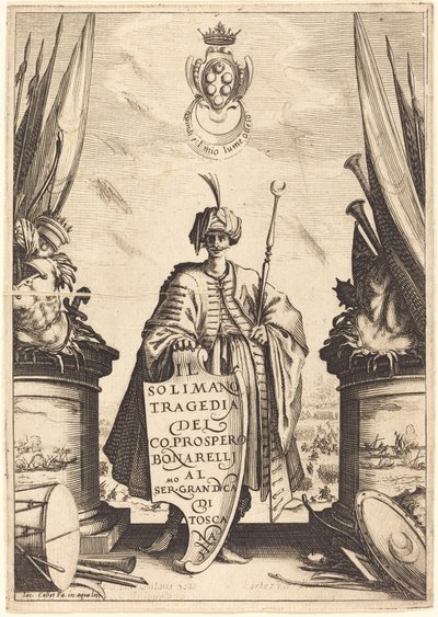 Otsikko "Il Suleiman" tekijältä Jacques Callot