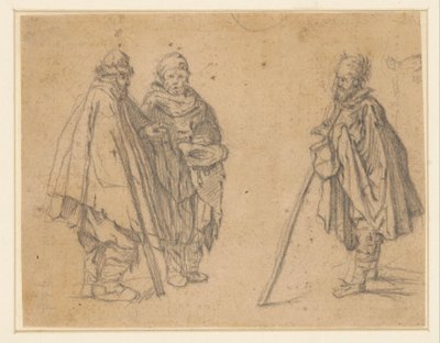 Kaksi kerjäläisten tutkimusta tekijältä Jacques Callot