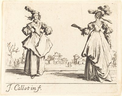 Kaksi seuranaista tekijältä Jacques Callot