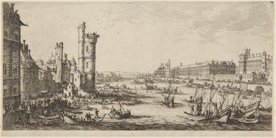 Näkymä Louvren museosta tekijältä Jacques Callot